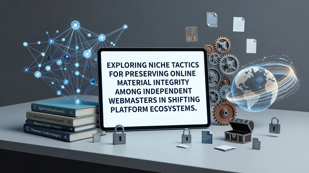 Exploring Niche Tactics for Preserving Online Material Integrity Among Independent Webmasters in Shifting Platform Ecosystems